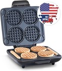 Plancha para waffles con calentamiento rápido y superficie antiadherente NEW US