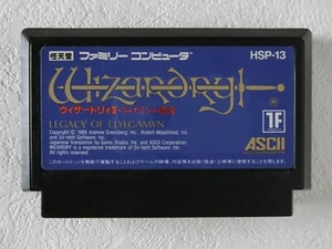 WIZARDRY 2 LEGACY OF LLYLGAMYN (Very Good) NES ASCII Nintendo Famicom From Japan - Picture 1 of 6