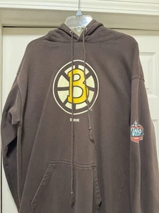Boston Bruins Hoodie Men's L Brown NHL 2010 Winter Classic Sweatshirt Reebok - Picture 1 of 5