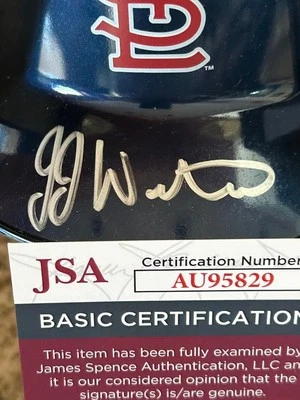 JJ WETHERHOLT ST LOUIS CARDINALS '24 #1 PICK SIGNED MINI HELMET BASEBALL JSA COA - Image 1 of 3