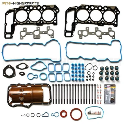 Para 2005-2010 Dodge Ram 1500 Jeep Grand Cherokee 3.7L conjunto de parafusos de junta de cabeça - Imagem 1 de 4