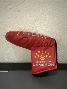 Cubierta de cabeza Titleist Golf Scotty Cameron Special Select Blade roja/dorada - Imagen 1 de 3