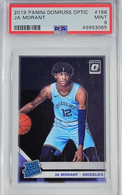 2019-20 Donruss Optic 评级新秀 #168 JA Morant RC PSA 9 完好灰熊 ✨️� C — 第 1/2 张图片