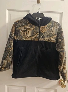CABELA'S CAMO YOUTH JACKET HOODIE FLEECE SWEATER HUNTING FULL ZIP MED LARGE - Picture 1 of 10