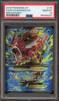 Pokemon M Gyarados EX XY Breakpoint Full Art #115 PSA 10 Gem Mint - Image 1 of 2