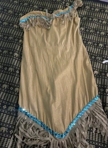Disney Store Pocahontas Nativo Americano Niñas Indio Talla 4-6 Disfraz Halloween - Imagen 1 de 9