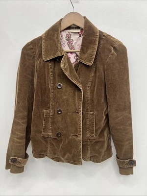 Chaqueta Blazer Vintage ST JOHN'S BAY "Stretch" Marrón Pana Para Mujer Pequeña Foto 1 de 4