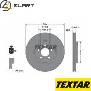 2x BRAKE DISC 92103400 FOR MG ROVER 75/Tourer 25 K4F 2.5L 6cyl MG ZT- T 1.8L 75 - Picture 1 of 6