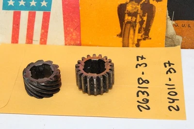 Harley Flathead 45 WL K-Model XL Sportster Pinion Gears 26318-37 & 24011-37 - Image 1 of 4