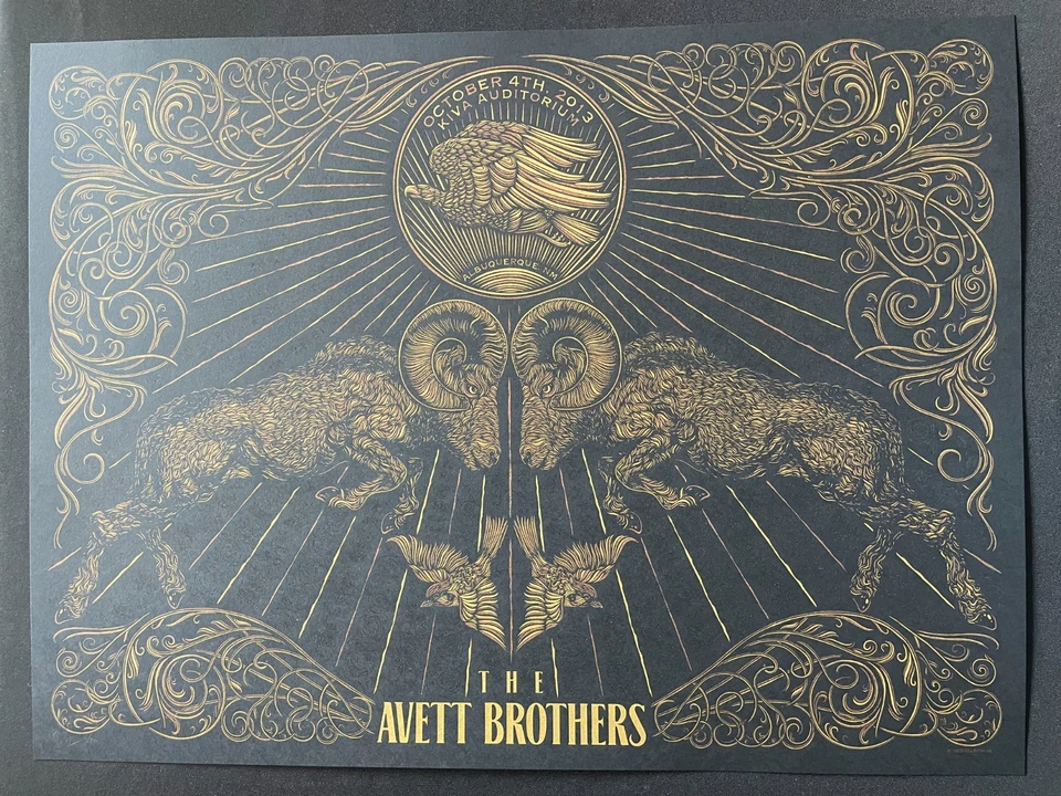 Todd Slater - Avett Brothers - 10.4.2013 - Kiva Auditorium, Albuquerque Poster - Image 1 of 1
