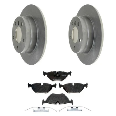 For BMW 328i 96-97 Raybestos R-Line Plain Rear Brake Kit w Semi-Metallic Pads Foto 1 de 4
