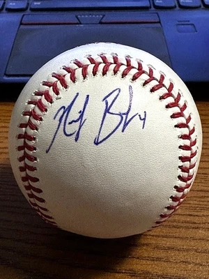 NICK BANKS SIGNED AUTOGRAPHED OML BASEBALL!  Nationals!! - Image 1 of 2