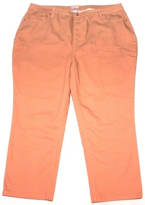 Calça Catherines cetim stretch curvilínea cáqui perna cônica, plus 28W P (43X27) - Imagem 1 de 4