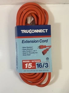 Truconnect Extension Cord 15 Ft 16/3 - Picture 1 of 5