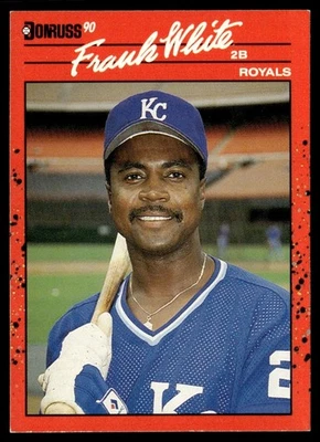 1990 Donruss Frank White Kansas City Royals #262 - Image 1 of 2