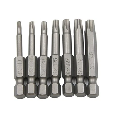 1/4 Hex Shank Magnetic Hex Head Bit T10T40 50mm Versatile and Reliable - Image 1 of 4