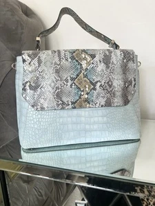 GUESS Leather Animal Print Handbag Soft Seen - Picture 1 of 12