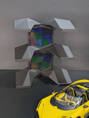 1:18 Scale Car Models Stand – Holds 3 Cars (Black, No Lighting) - Image 1 of 4