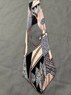 Gravata Halston III 100% seda italiana 58" X 4" - Imagem 1 de 2