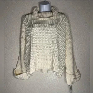 Goodnight Macaroon Retta Creme Grobstrick Rollkragen Stil Pullover Einheitsgröße Neu - Bild 1 von 10