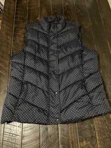 Gap Vest Polka Dot Blue Navy Puffer XL - Picture 1 of 7