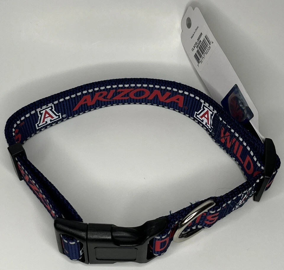 Arizona Wildcats ✅ Dog Collars/Leashes ✅ Officially Licensed College Team Collar - Image 1 of 4
