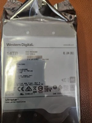Western Digital DC HC530 14TB SAS Server Festplatte 3,5 Zoll  NEU - Bild 1 von 2