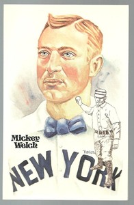 #140 MICKEY WELCH Perez-Steele Hall of Fame Postcard