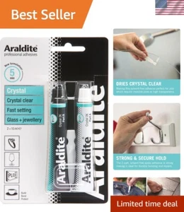 Waterproof Fast Set 2-Part Clear Epoxy Adhesive for Jewelry and Glass - 30ml - Picture 1 of 7