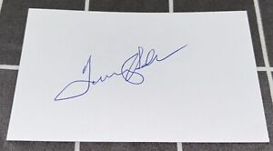 TOMMY HELMS SIGNED 3X5 INDEX CARD CINCINNATI REDS BASEBALL AUTOGRAPH AUTO