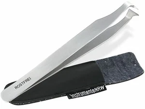 Fischgrätenzange Fischgrätenpinzette Pinzette Grätenzange 11 cm mit Etui Set - Bild 1 von 6