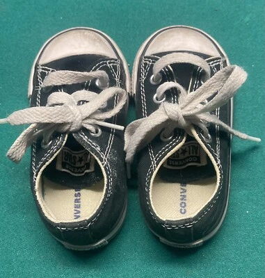 Zapatos Converse All Star Niño Pequeño Talla 5 Infantil Color Negro ¡En Excelente Estado! Foto 1 de 4