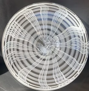 LSA International Hand Made 'Linen' Art Glass Platter by Monika Lubkowska-Jonas - Picture 1 of 9
