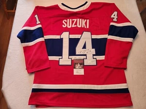 NICK SUZUKI signed CANADIENS custom jersey JSA COA SIZE XL - Picture 1 of 4