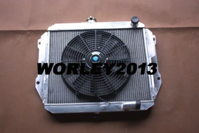 Radiador de aluminio + ventilador para 1985-1992 DAIHATSU ROCKY F7 F8 2.8D 2.8TD DL DLT MT Foto 1 de 4