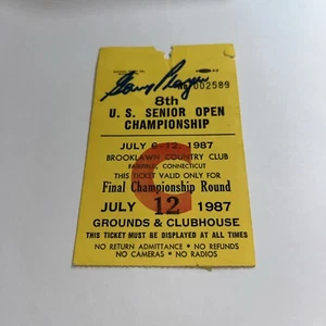 Gary Player Winner Signed 1987 US Senior Open Championship Brooklawn CC Ticket - Picture 1 of 1
