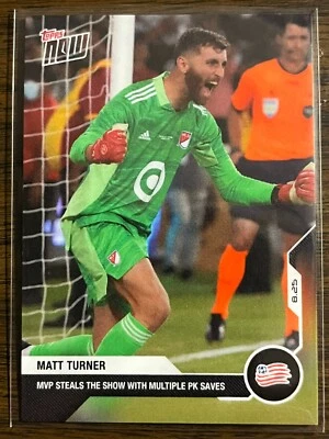 2021 Topps Now MLS #121 Matt Turner New England Revolution - Image 1 of 2