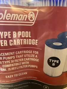 Coleman Type BIV Pool Filter Cartridge - 2 Pack - Picture 1 of 4