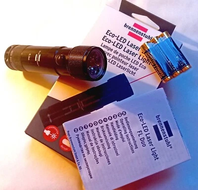 BRENNENSTUHL LED Taschenlampe mit Laserpointer Lampe Leuchte Aluminium-LED-Lampe