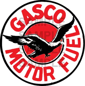 2 ZOLL GASCO MOTOR KRAFTSTOFFSTATION AUFKLEBER AUFKLEBER VERSCHIEDENE GRÖSSEN VERFÜGBAR - Bild 1 von 1