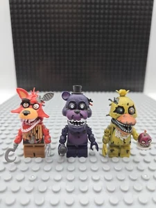 Withered Foxy Shadow Nightmare Chica McFarlane Minifigs FNAF *All Missing Feet* - Picture 1 of 9