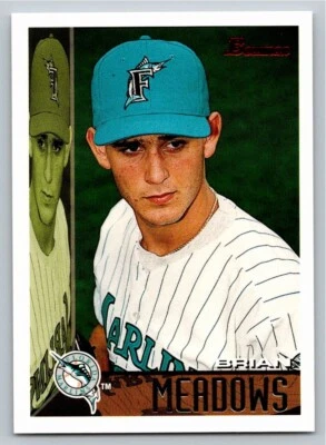 1995 Bowman - Brian Meadows #158 (RC) Florida Marlins baseball card - Image 1 of 2