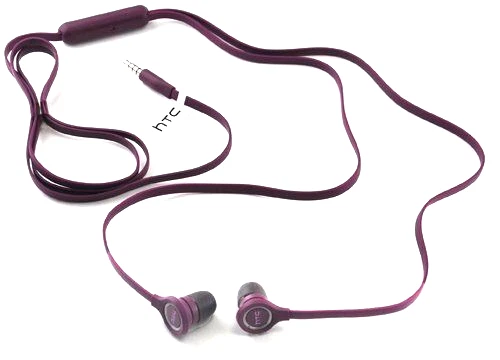 Genuine HTC - Universal 3.5mm Stereo Headset Headphone Earphone Mic - Purple - Image 1 of 1