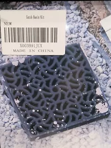 12x12in Catch Basin Upgraded KIT Low Profile Grate Drain Pipe Hose NAACOO NEW  - Picture 1 of 9