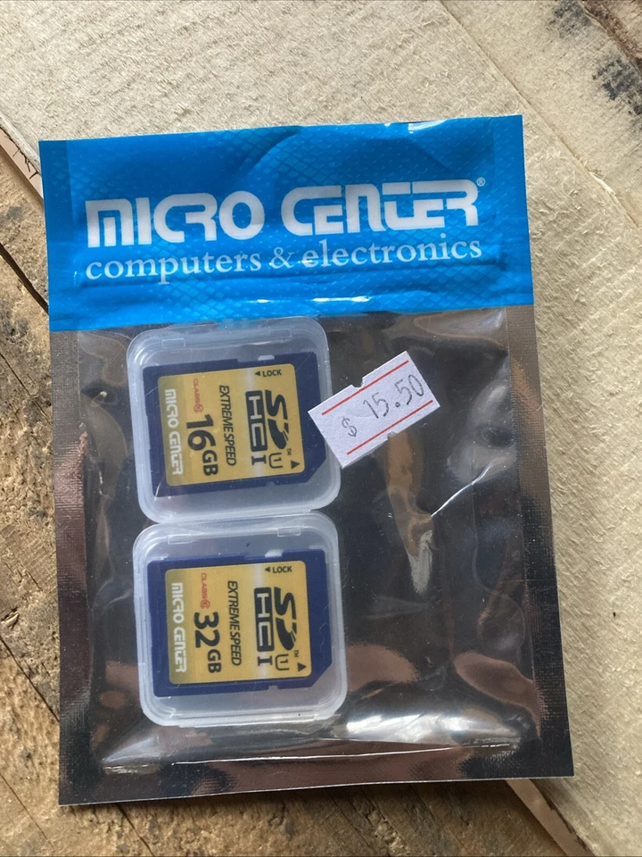Micro Center 1- 32GB  and 1- 16GB  Card Class 10 Memory Cards - Image 1 of 1