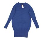 Karen Millen Womens Midi Dress Xs Blue Blend - Polyester, Viscose, Elastane