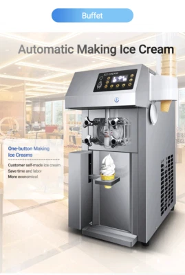 Hot Selling Tabletop 1 Flavor Soft Ice Cream Machine Soft Serve Ice Cream Maker - Bild 1 von 4