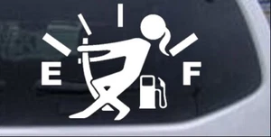 Divertida calcomanía de calcomanía de alta gasolina vacía para auto o camión ventana portátil - Imagen 1 de 32