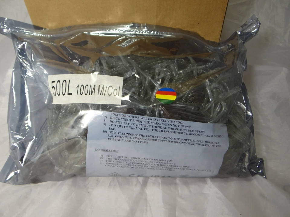 Excelvan 500 LED Christmas Fairy String Party 328 feet In/Out side Lights $19.99 - Image 1 of 4