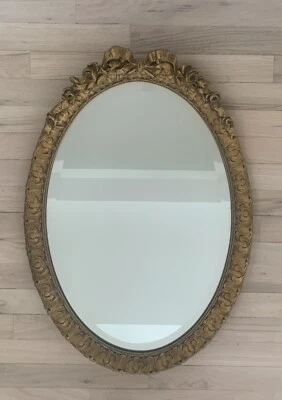 Hickory Manor House 12” Oval Mirror/Gold Leaf - Image 1 of 4